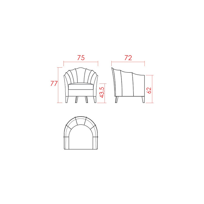 Кресло JNL Gotham - фото-4 | interior market