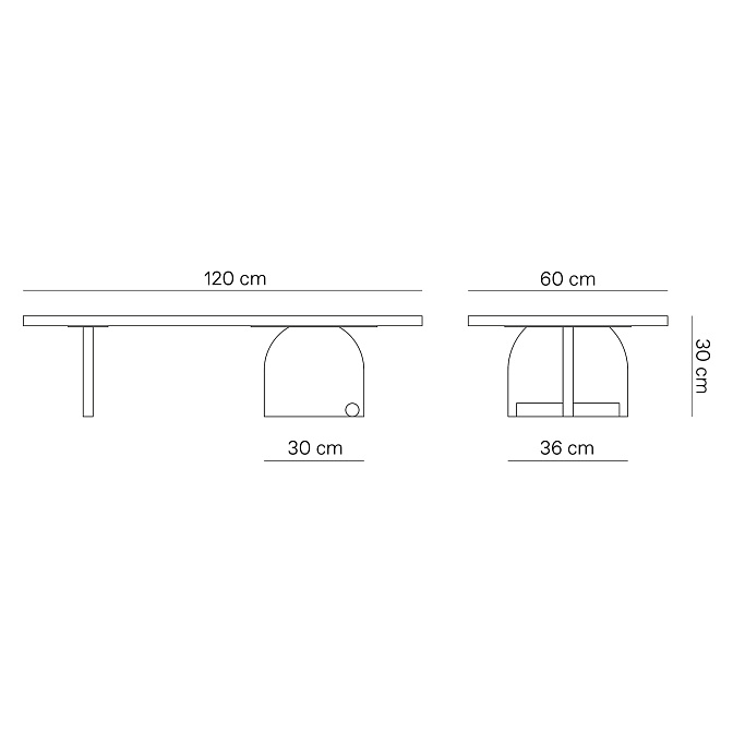 Журнальный столик NOMON Nova 3 - фото-4 | interior market