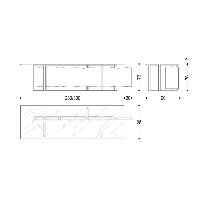Обеденный стол Riva 1920 Cornice - фото-2 | interior market