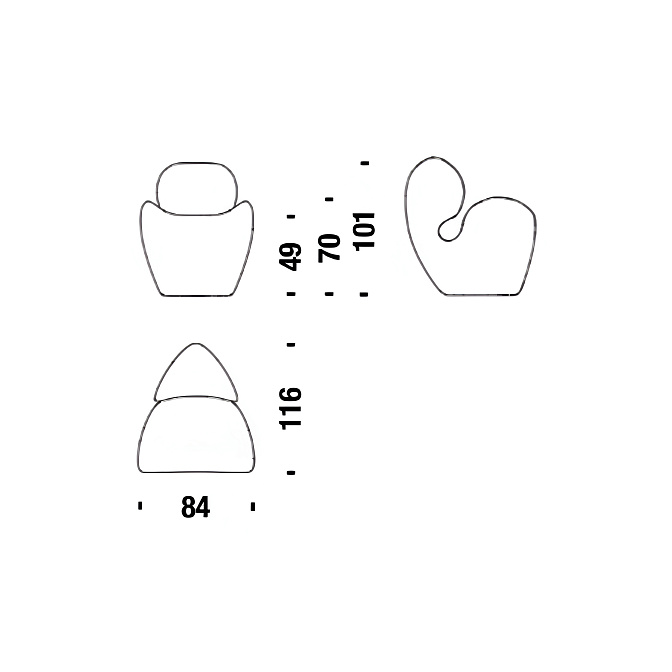 Кресло Moroso Soft Big Heavy - фото-4 | interior market