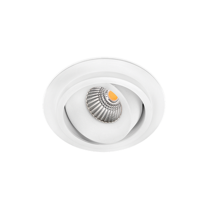 Встраиваемый светильник  Arkos Light TWIST ROUND 1 7W DIM TR.EDGE FLOOD 2700K WT - фото-1 | interior market