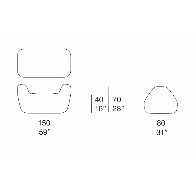 Банкетка Paola lenti METAMORFOSI - фото-5 | interior market