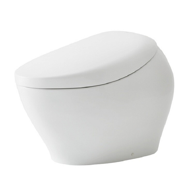 Унитаз, ToTo, Washlet, NEOREST NX, приставной, шгв 468*800*565, CEFIONTECT, цвет-белый/золото, с запорным клапаном и фланцем - фото-1 | interior market