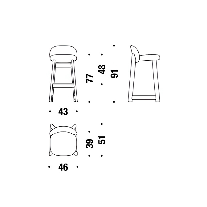 Барный стул Moroso Pheaby - фото-3 | interior market