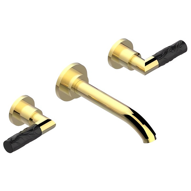 Смеситель встраиваемый THG Bambou Black Crystal - фото-1 | interior market