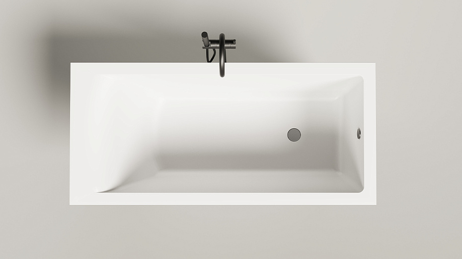 Встраиваемая ванна глянцевая SALINI CASCATA 150x70 - фото-2 | interior market