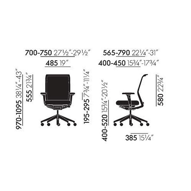 Офисный стул Vitra ID Mesh - фото-2 | interior market