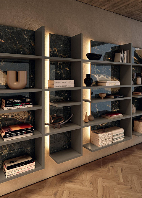 Модульный настенный стеллаж Lago Pentagram - фото-2 | interior market