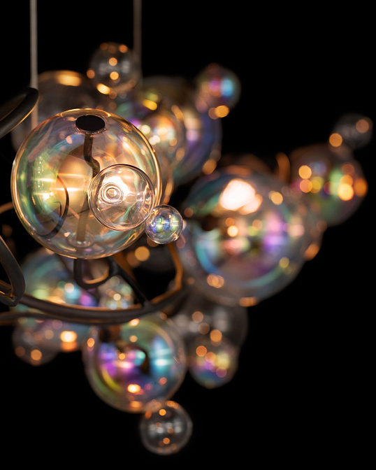 Потолочный светильник  Brand Van Egmond Bubbles Flow Hanging Lamp Long with Downlights - фото-4 | interior market