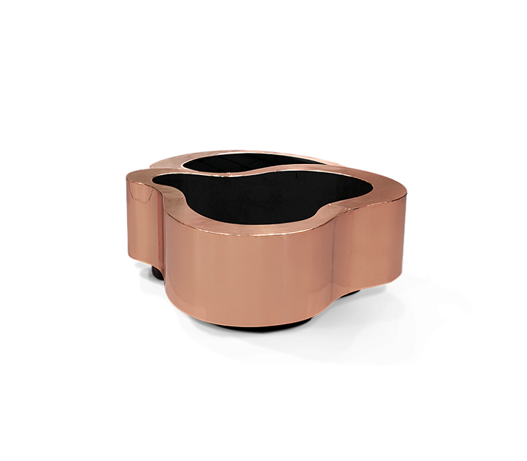 Журнальный столик Boca do Lobo Wave Small Polished Copper Center - фото-2 | interior market