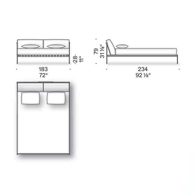 Кровать De Padova ÉTIQUETTE - фото-3 | interior market
