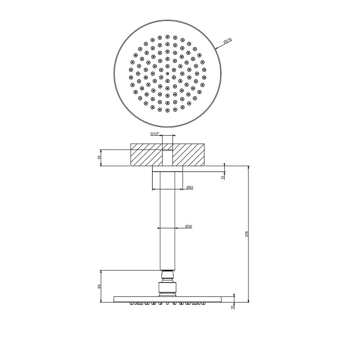 Верхний душ Gessi GESSI 316 - фото-2 | interior market