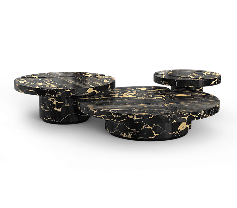 Журнальный столик Boca do Lobo Empire Portoro Marble Center Table - фото-2 | interior market