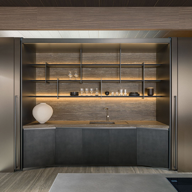 Кухонная мебель Molteni Tivalì 2.0 by Yabu Pushelberg - фото-1 | interior market