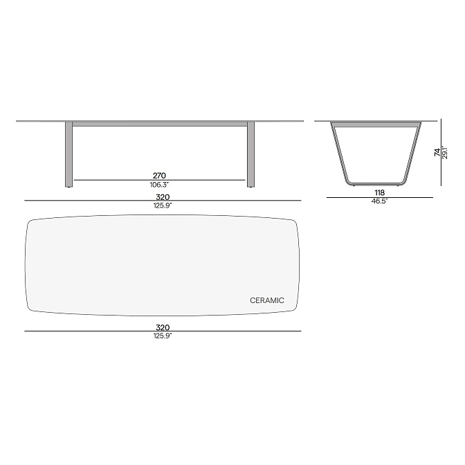 Обеденный стол для улицы Manutti Air - фото-2 | interior market