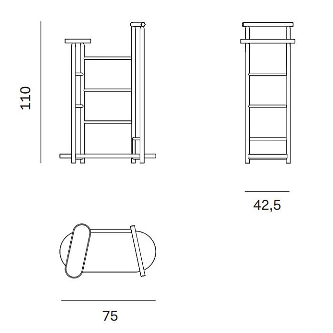 Вешалка Novamobili Jupiter - фото-4 | interior market
