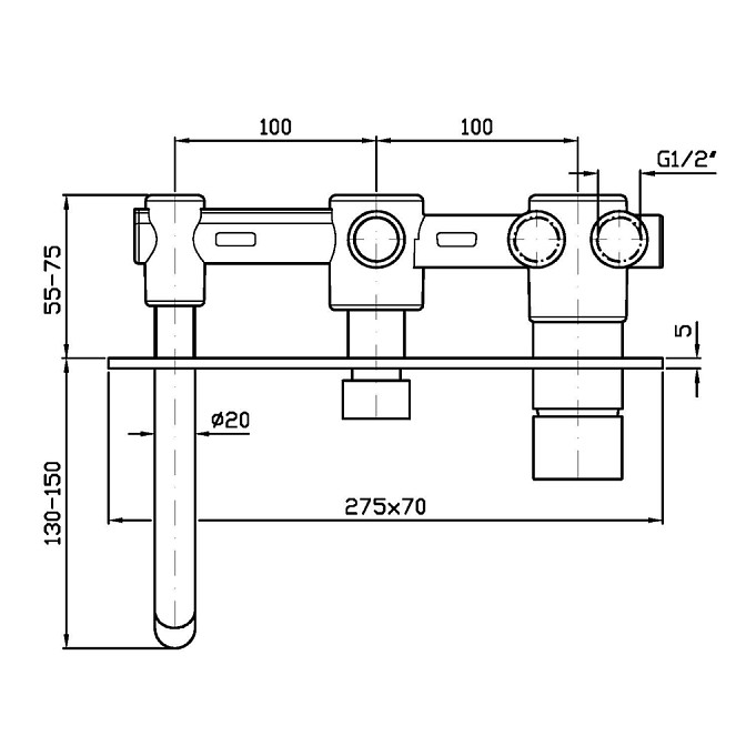 Смеситель для ванны Zucchetti  - фото-2 | interior market
