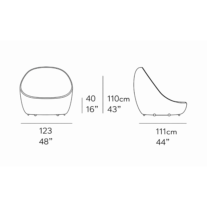 Кресло для улицы Paola lenti Orbitry - фото-4 | interior market