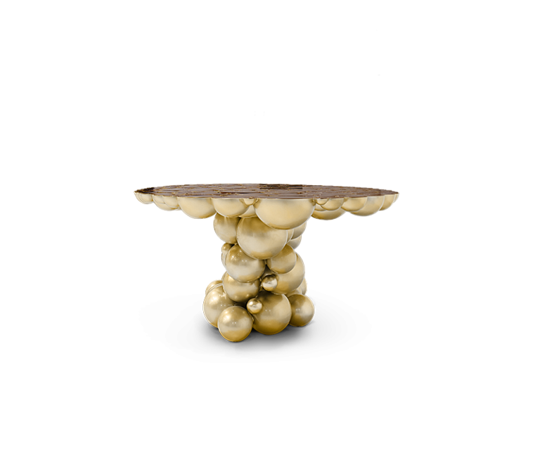 Обеденный стол Boca do Lobo Newton Gold Walnut Dining Table - фото-4 | interior market