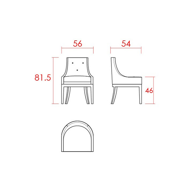 Обеденный стул JNL Saphir - фото-2 | interior market