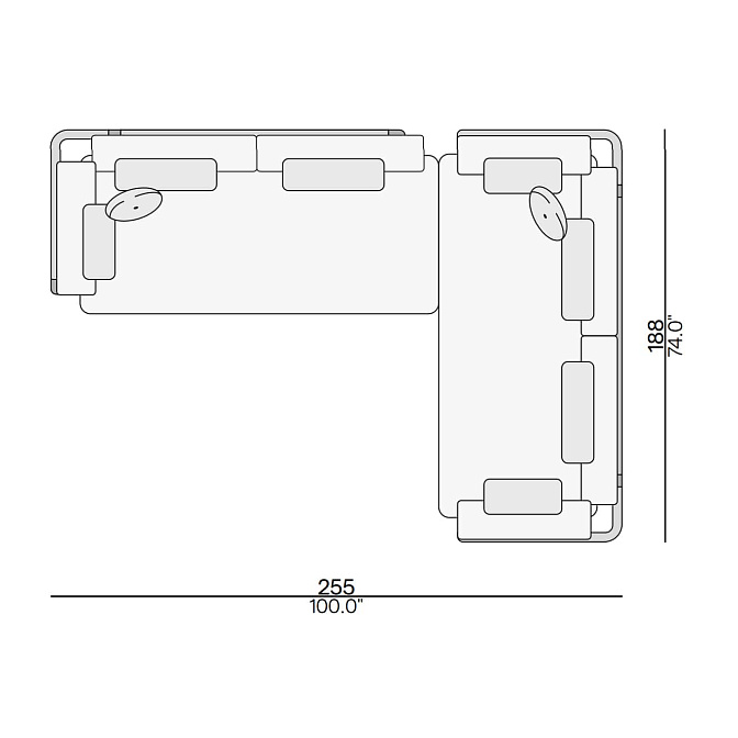 Угловой диван для улицы Manutti Flows - фото-2 | interior market