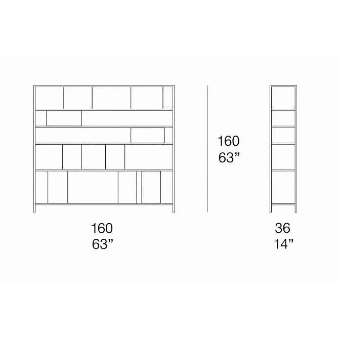 Книжный стеллаж Paola lenti Intermezzo - фото-4 | interior market