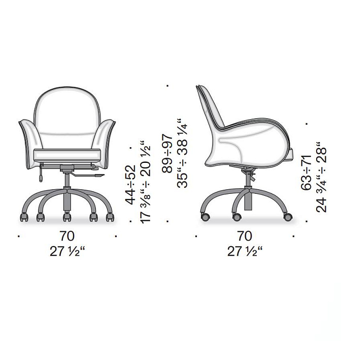 Офисное кресло De Padova SERBELLONI - фото-3 | interior market