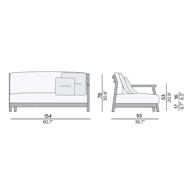 Диван для улицы Manutti Muyu - фото-2 | interior market