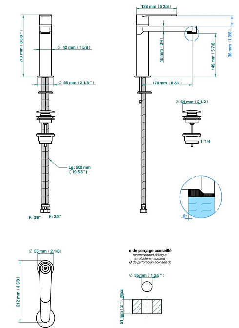 Смеситель для раковины THG ZOOM.7 - фото-2 | interior market