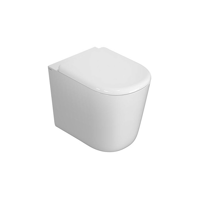 GLOBO LT001BI Унитаз LALITA напольный приставной, 54 см, крепление в комплекте, цвет bi (Bianco) - фото-1 | interior market