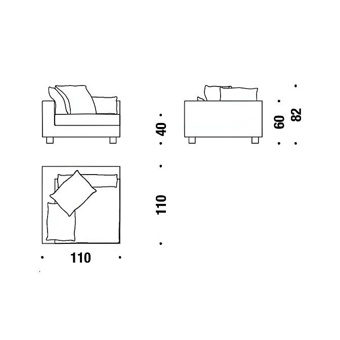 Модульный диван Moroso Nebula Light - фото-2 | interior market
