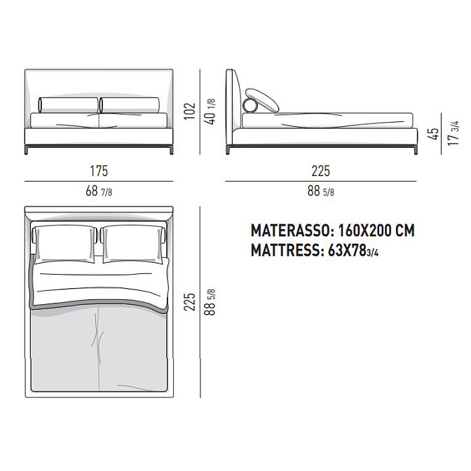 Кровать Minotti Andersen Bed - фото-3 | interior market