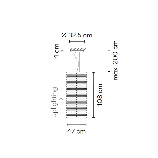 Потолочный светильник  Vibia Rhythm Vertical - фото-3 | interior market