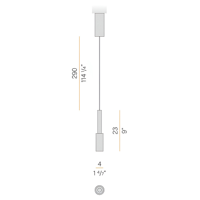 Потолочный светильник  Panzeri Tubino - фото-4 | interior market