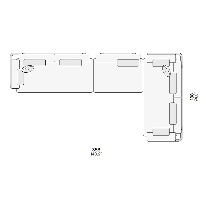 Угловой диван для улицы Manutti Flows - фото-2 | interior market