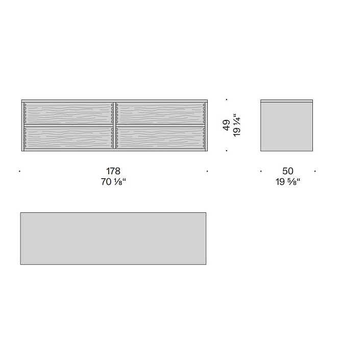 Комод подвесной De Padova WOOD-IN - фото-8 | interior market