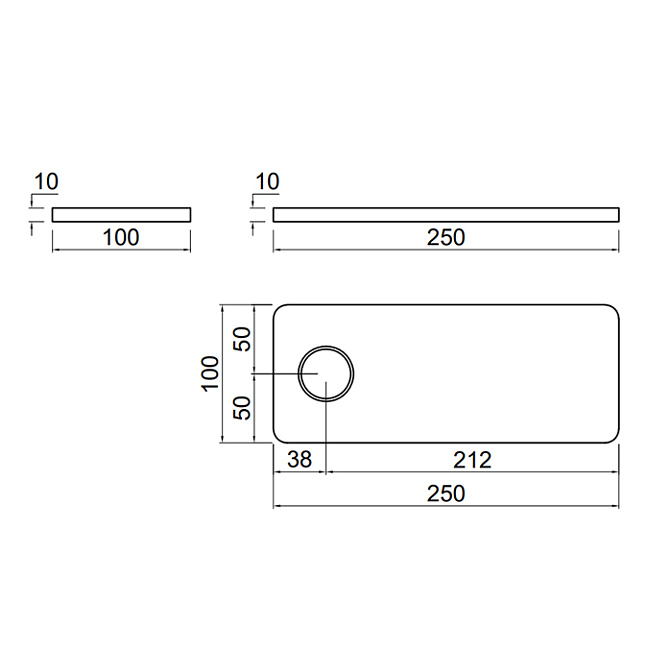 Полочка для смесителя  Antonio Lupi ESSENTIA  - фото-3 | interior market