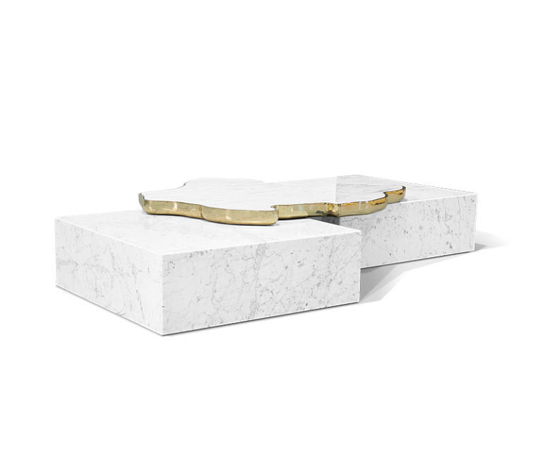 Журнальный столик Boca do Lobo Navarra Carrara Center Table - фото-2 | interior market