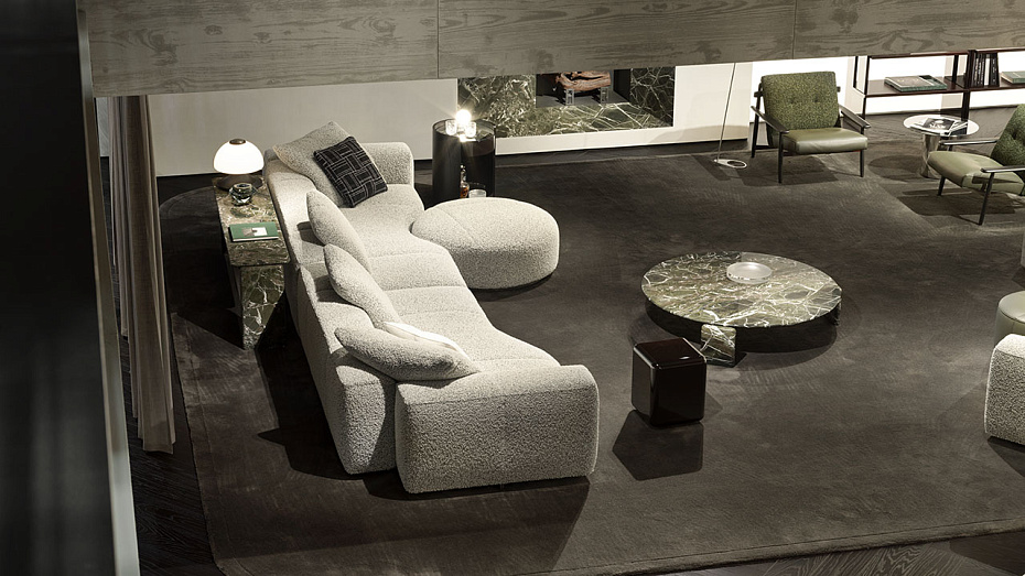 Модульный диван с пуфом Minotti Yves - фото-5 | interior market