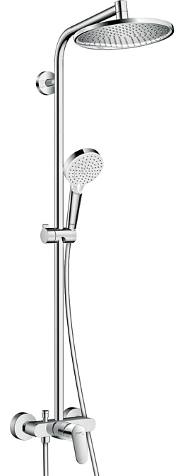 Душевая стойка HANSGROHE Crometta S 240 1jet Showerpipe EcoSmart - фото-1 | interior market