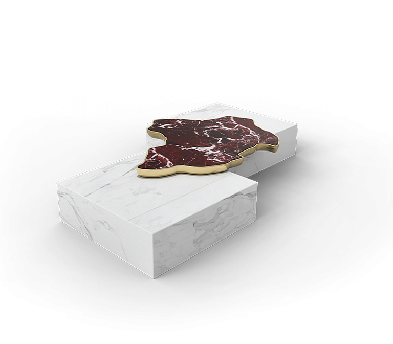Журнальный столик Boca do Lobo Navarra Rosso Levanto Marble Center Table - фото-3 | interior market