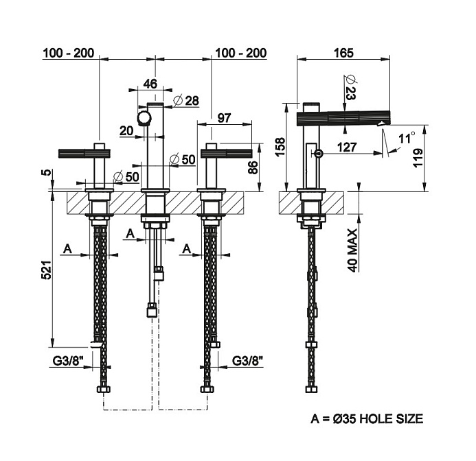 Смеситель для раковины Gessi Incastri - фото-2 | interior market