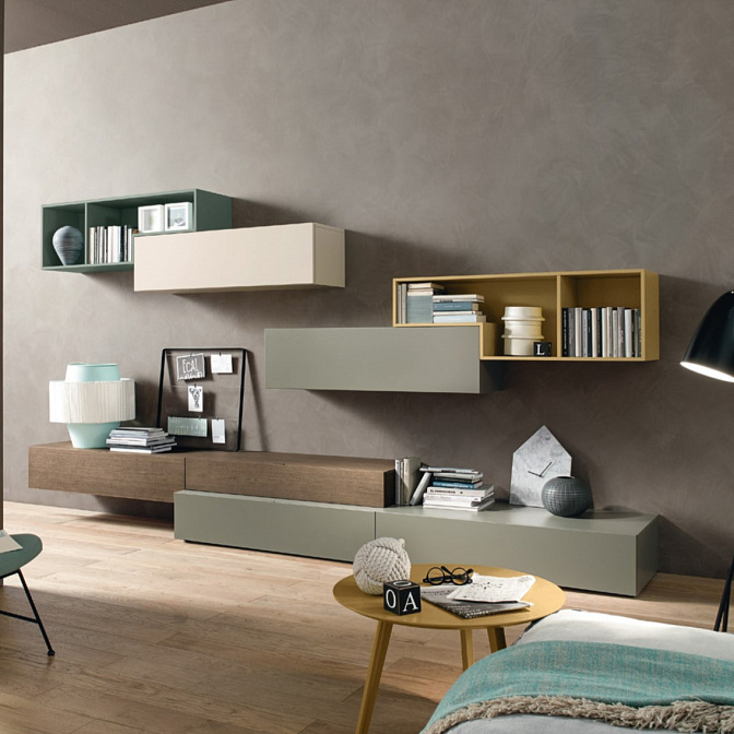 Стенка под ТВ Sangiacomo Lampo Tetris - фото-1 | interior market Стенка под ТВ Sangiacomo Lampo Tetris - фото-1 | interior market