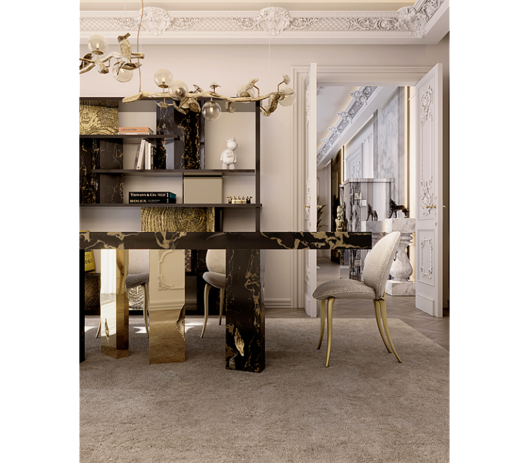Обеденный стол Boca do Lobo Empire Portoro Dining Table - фото-7 | interior market