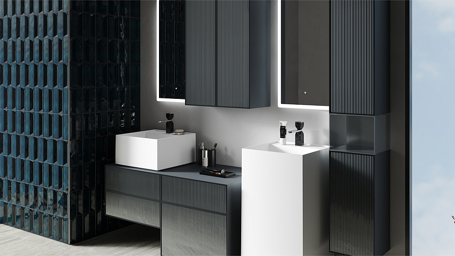 Зеркало для ванной SALINI ARMONIA прямоугольное с двойной LED подсветкой - фото-4 | interior market