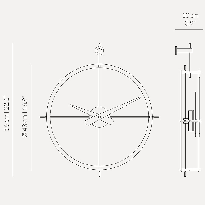 Часы настенные Dos Puntos Premium NOMON - фото-6 | interior market