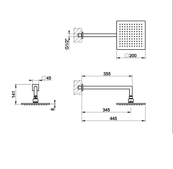 Верхний душ Gessi Via Bigli - фото-2 | interior market