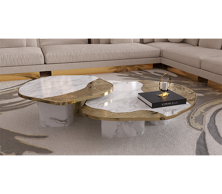 Журнальный столик Boca do Lobo Ophelia Calacatta Marble Center Table - фото-4 | interior market