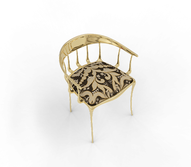 Обеденный стул Boca do Lobo Nº11 Semiramide Nero Chair - фото-4 | interior market