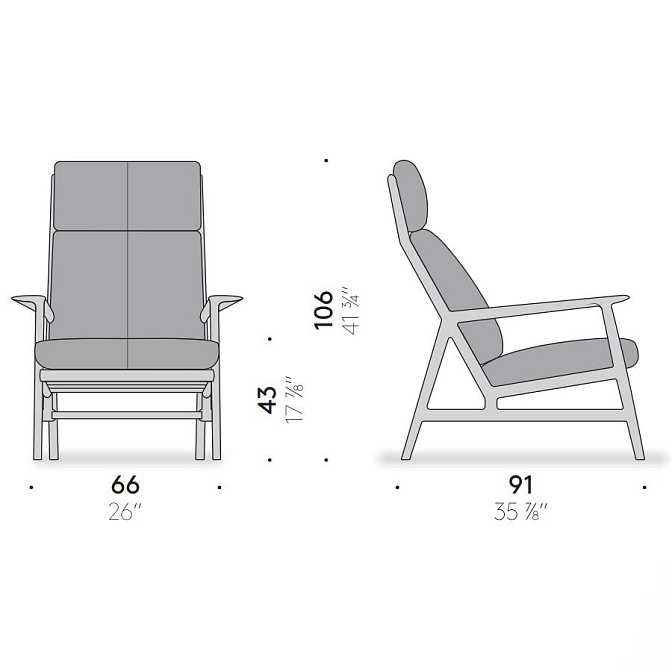 Кресло для отдыха De Padova Philosophers Lounge - фото-4 | interior market